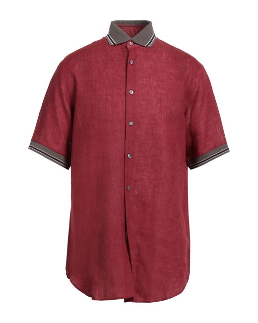 Camisa Pal Zileri de hombre de color Red