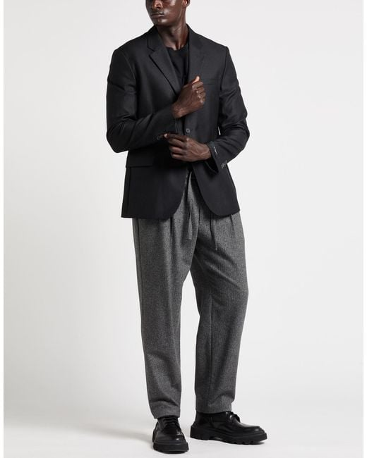 Givenchy Black Blazer Wool, Silk for men