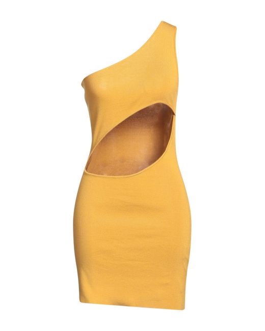 Akep Yellow Mini Dress
