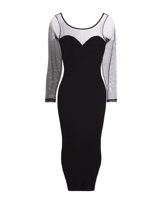Blugirl Blumarine Black Midi Dress