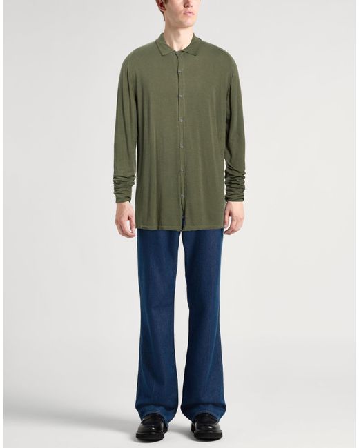 Crossley Green Military Shirt Organic Cotton for men