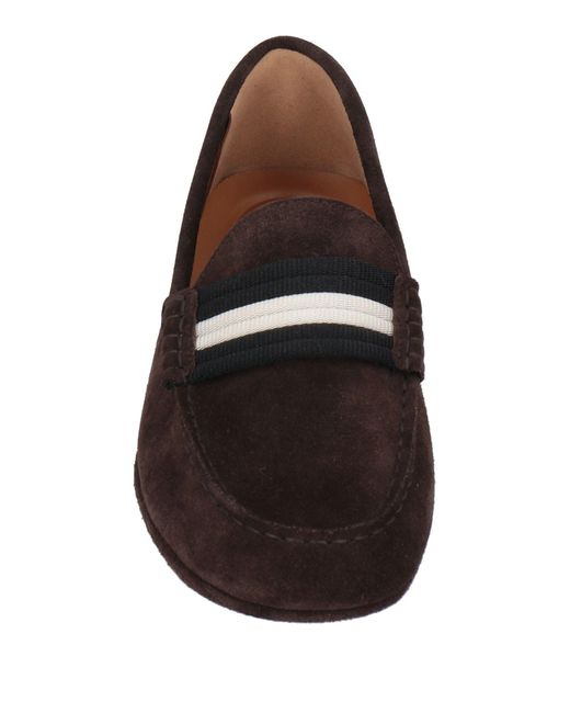 Bally Brown Dark Loafers Calfskin for men