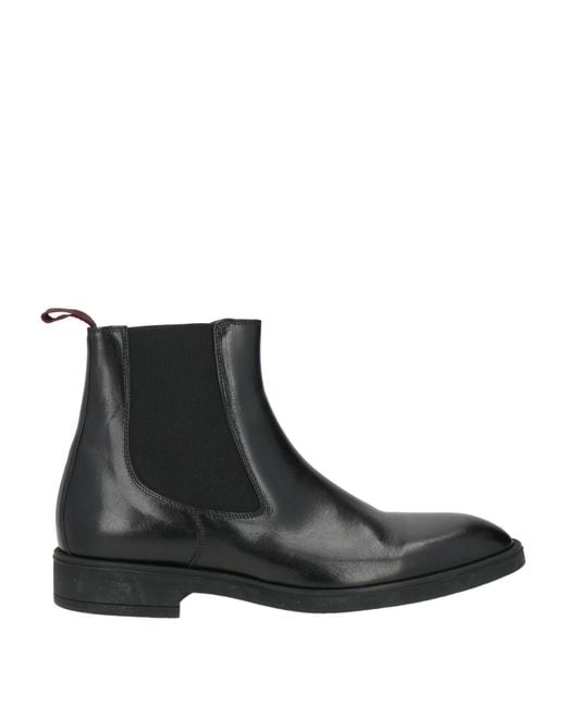 Corvari Black Ankle Boots Leather for men