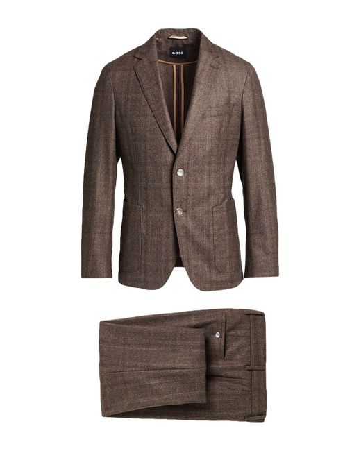 Traje Boss de hombre de color Brown