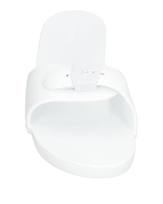 Scholl White Iconic Sandals Rubber
