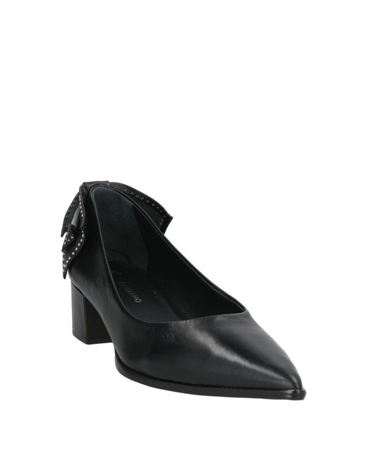 Carrano Black Pumps Leather