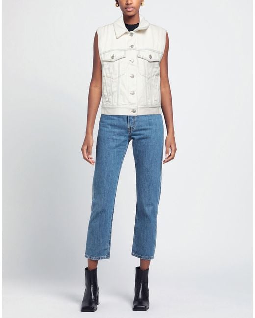 MM6 by Maison Margiela White Denim Outerwear