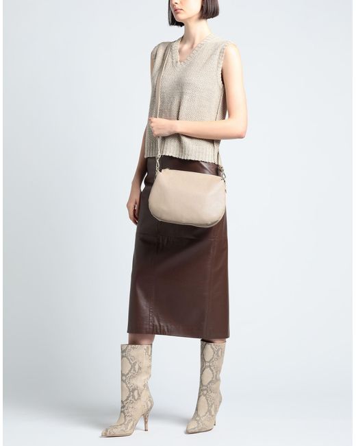 Laura Di Maggio Natural Cross-Body Bag Leather