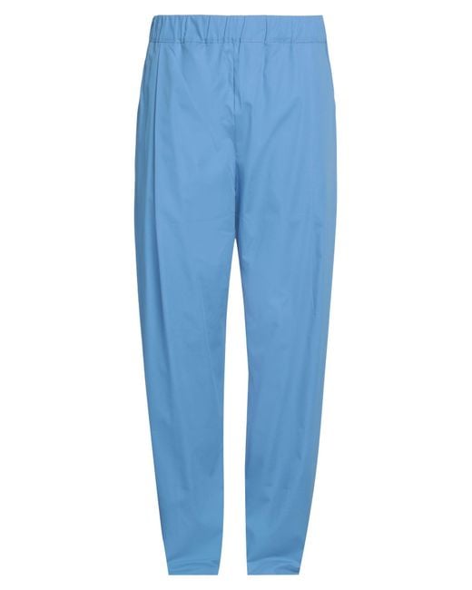 Laneus Blue Pants Cotton for men