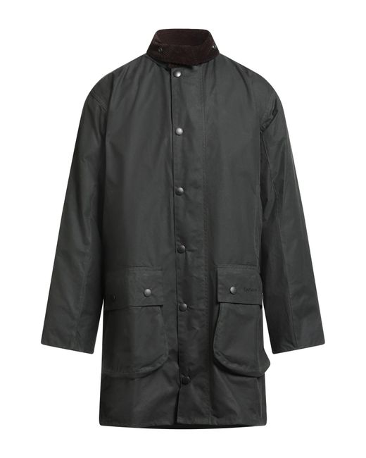 Barbour Gray Dark Coat Cotton for men