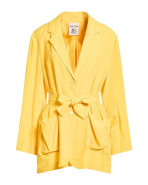 Semicouture Yellow Blazer