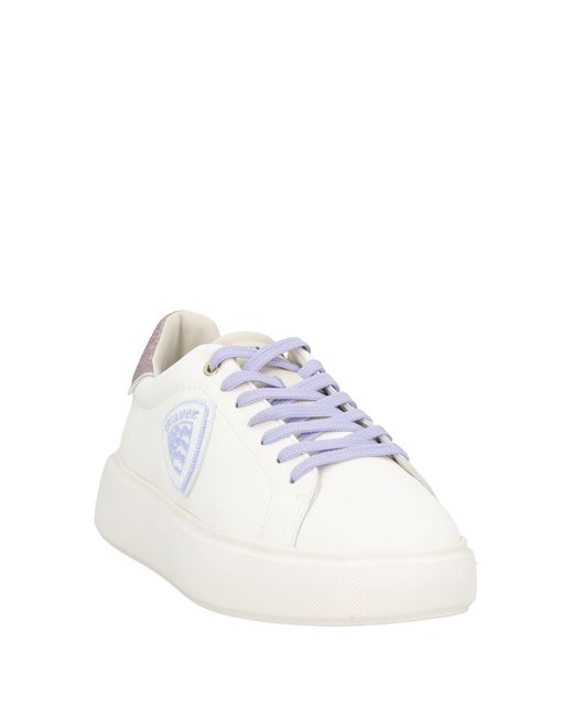 Blauer White Sneakers Leather