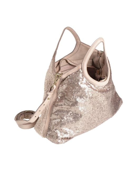 Caterina Lucchi Natural Handbag Cotton, Polyester, Acrylic, Wool