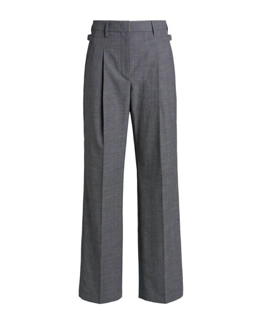 Department 5 Gray Pants Polyester, Virgin Wool, Elastane