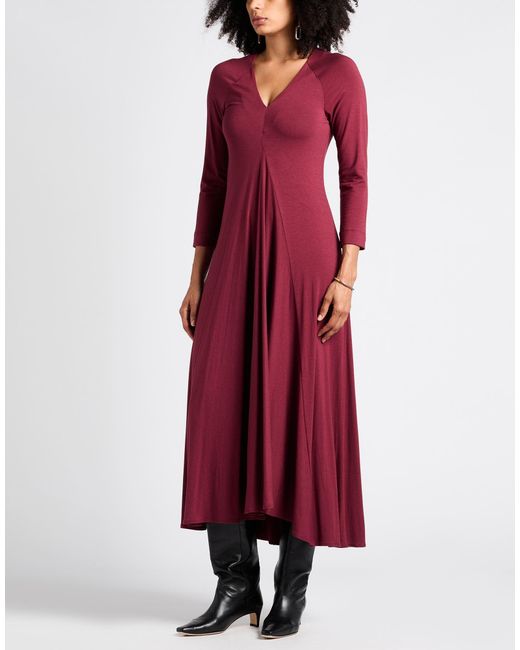Gentry Portofino Red Maxi Dress Viscose, Wool, Elastane