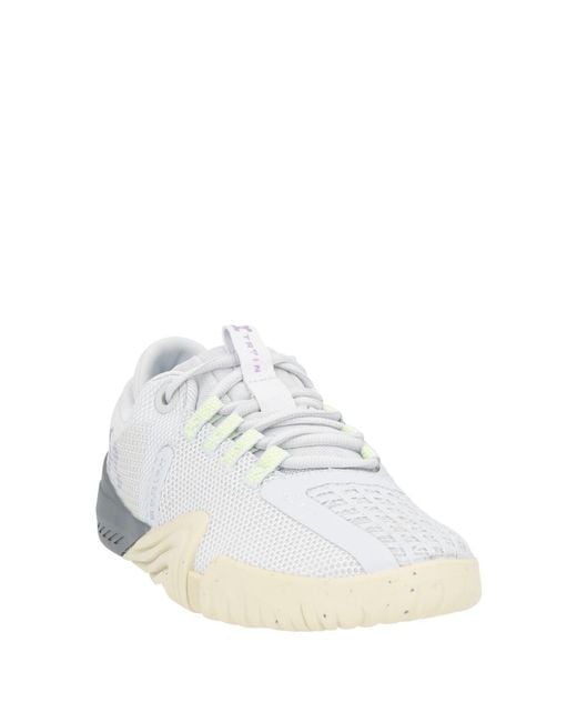 Under Armour White Light Sneakers Textile Fibers