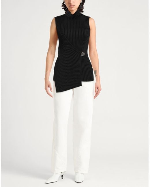 Jil Sander Black Turtleneck Viscose, Polyamide, Elastane