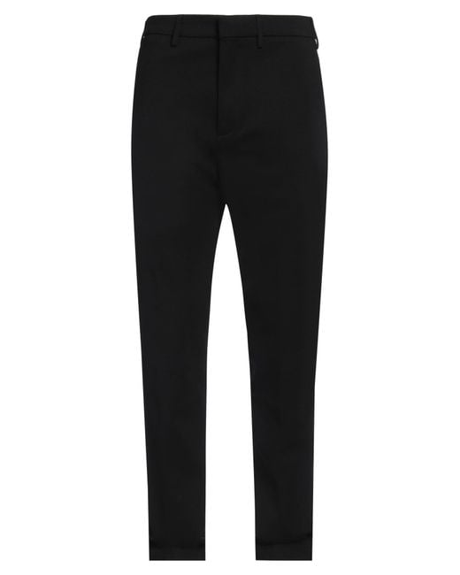 Dunhill Black Pants Viscose, Polyamide, Elastane for men