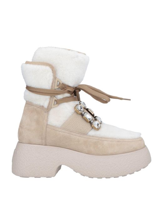 Roger Vivier White Ankle Boots