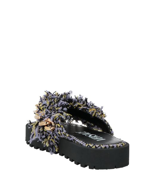 Sandalias de dedo Versace de color Black