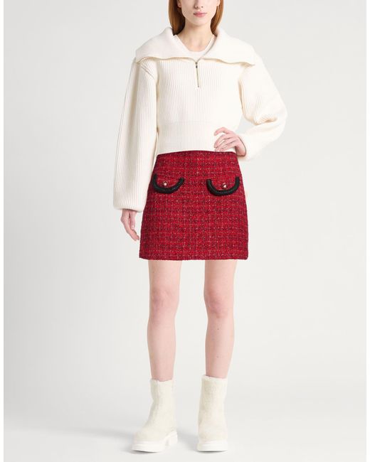 WEILI ZHENG Red Mini Skirts