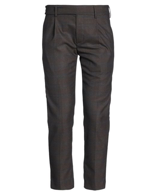 Daniele Alessandrini Gray Pants Polyester, Viscose, Elastane for men