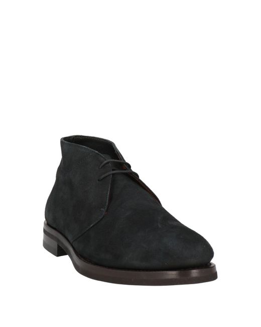Andrea Ventura Firenze Black Ankle Boots for men