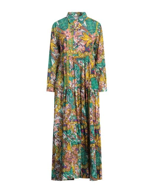 CONNOR & BLAKE Green Maxi Dress Cotton