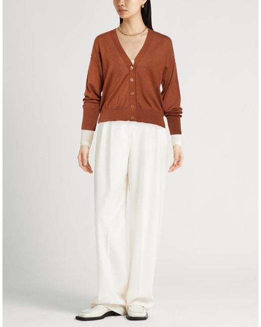 Daniele Fiesoli Brown Collezione N_01 Tan Cardigan Merino Wool
