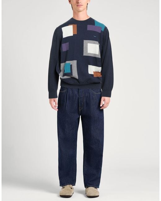 Harmont & Blaine Blue Sweater Cotton, Wool for men