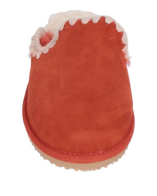 Mou Red Mules & Clogs