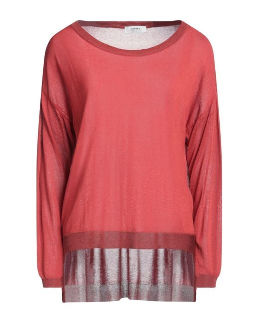 Alpha Studio Red Sweater