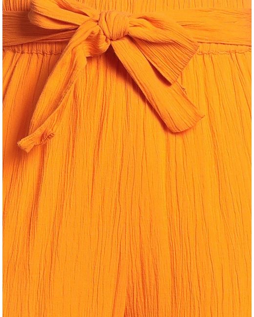 EDITED Orange Pants Viscose, Cotton