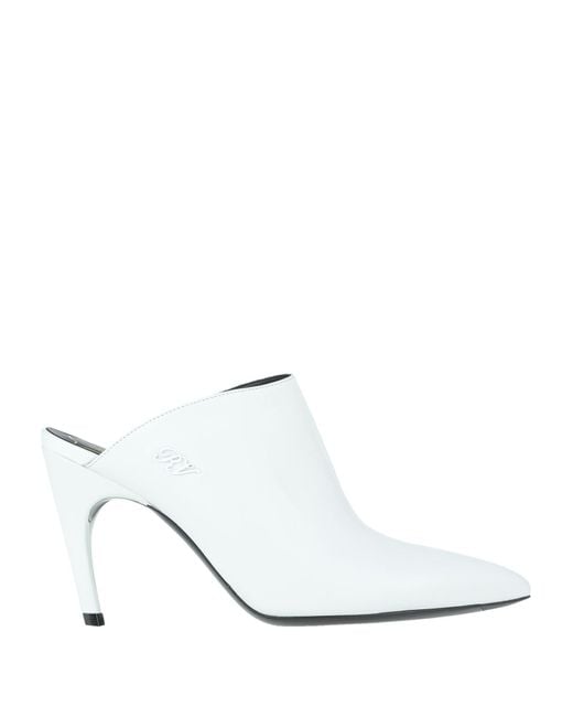Roger Vivier White Mules & Clogs