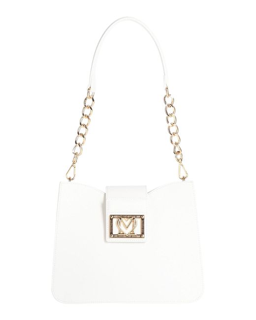 Love Moschino White Schultertasche