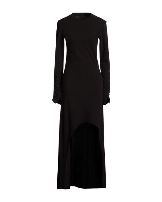 Thom Krom Black Mini Dress Viscose, Polyester, Elastane