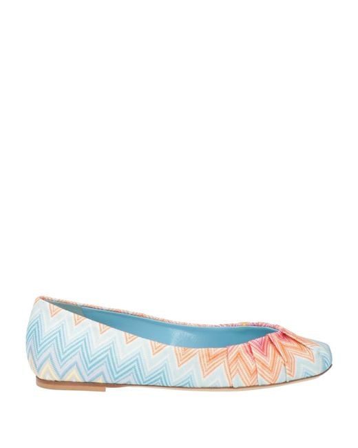 Missoni Blue Ballet Flats