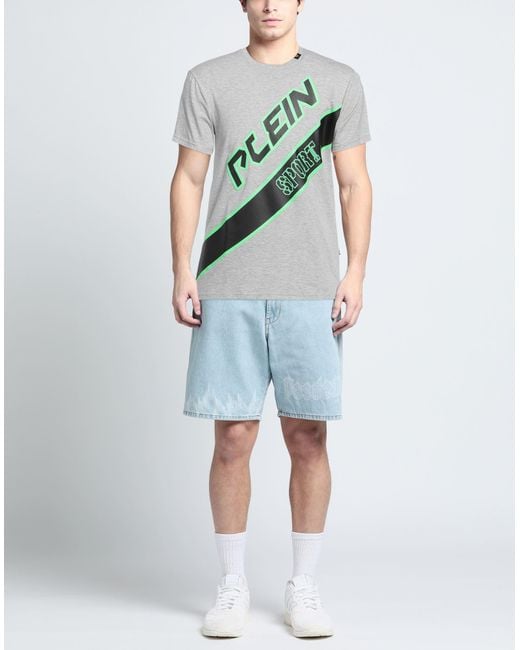 Philipp Plein Gray T-shirt for men