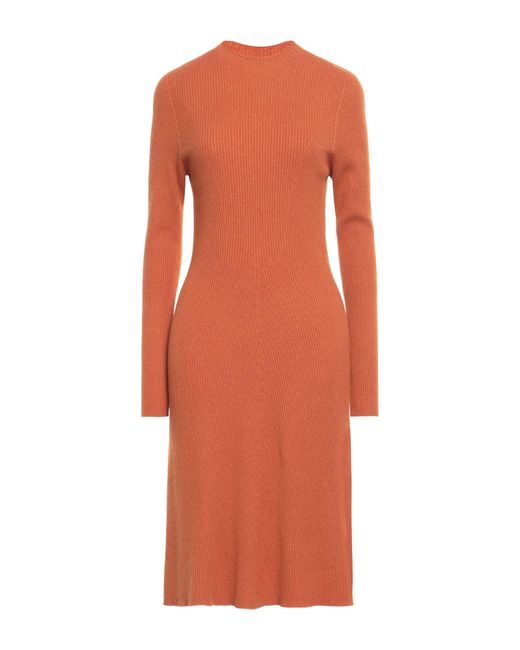 Stefanel Orange Midi Dress