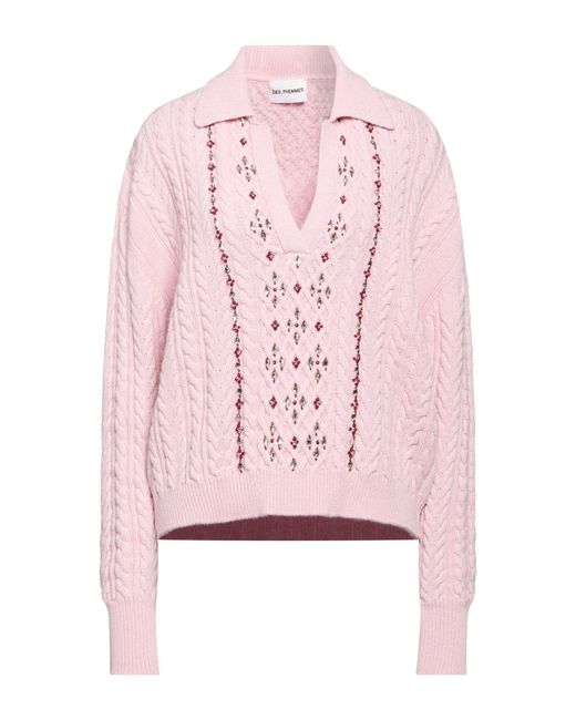 DES_PHEMMES Pink Sweater Polyamide, Wool, Viscose, Cashmere, Polyester