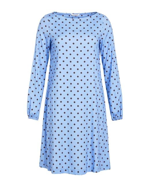 Caliban Blue Mini Dress Viscose, Elastane