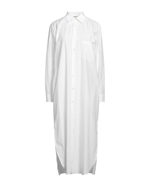 Auralee White Midi Dress