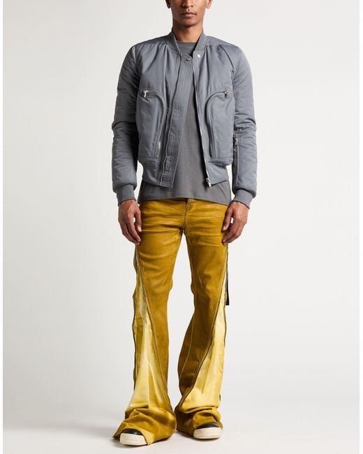 Rick Owens Gray Jacket Polyamide, Cotton for men