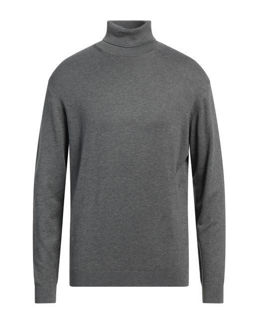 Berna Gray Turtleneck Viscose, Nylon for men