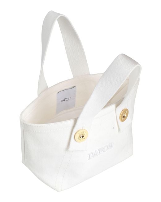 Patou White Handbag Cotton