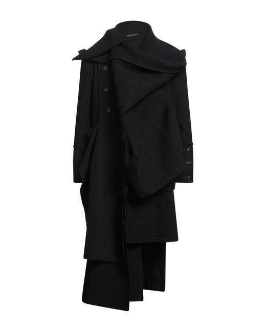 Yohji Yamamoto Black Collections Coat Wool, Polyester, Acrylic, Nylon for men
