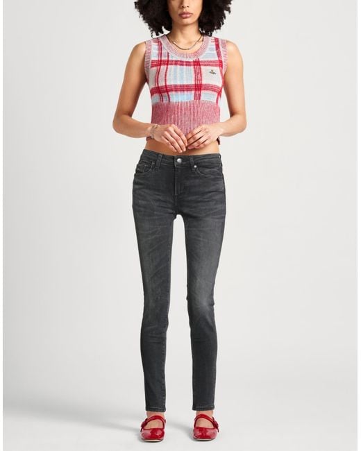 ARMANI EXCHANGE Gray Jeans Cotton, Elastane