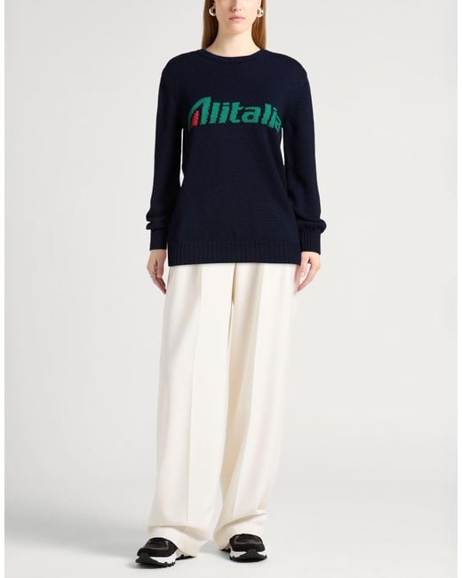 Alberta Ferretti Blue Sweater Virgin Wool