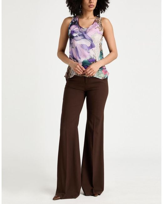 Just Cavalli Blue Lilac Top Polyester