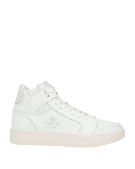 Replay White Trainers for men